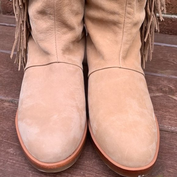 Sam Edelman Josephine Boho Slouch Fringe Boot 7.5 - Picture 5 of 13